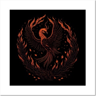 The Flaming Phoenix Posters and Art